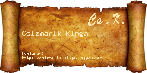 Csizmarik Kinga névjegykártya